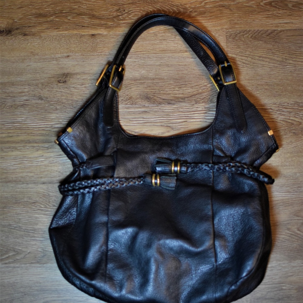 ELLIOTT LUCCA Black Sinatra leather tote